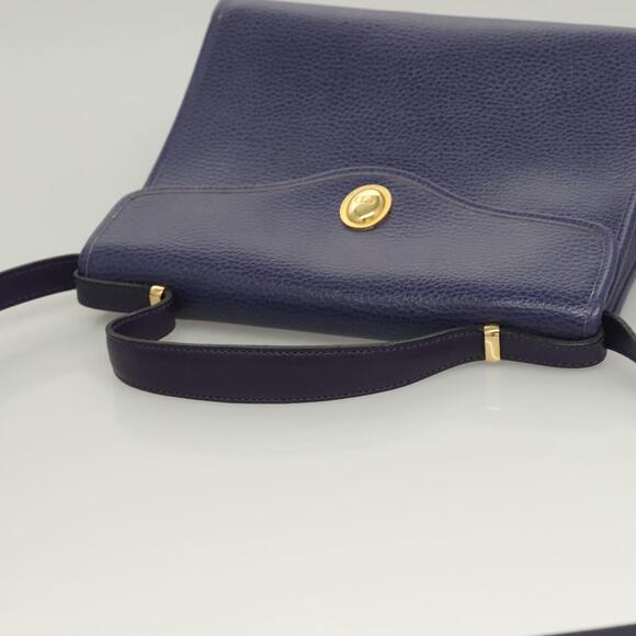 DIOR Hand Bag Leather Gold Purple Gray - Picture 6 of 13